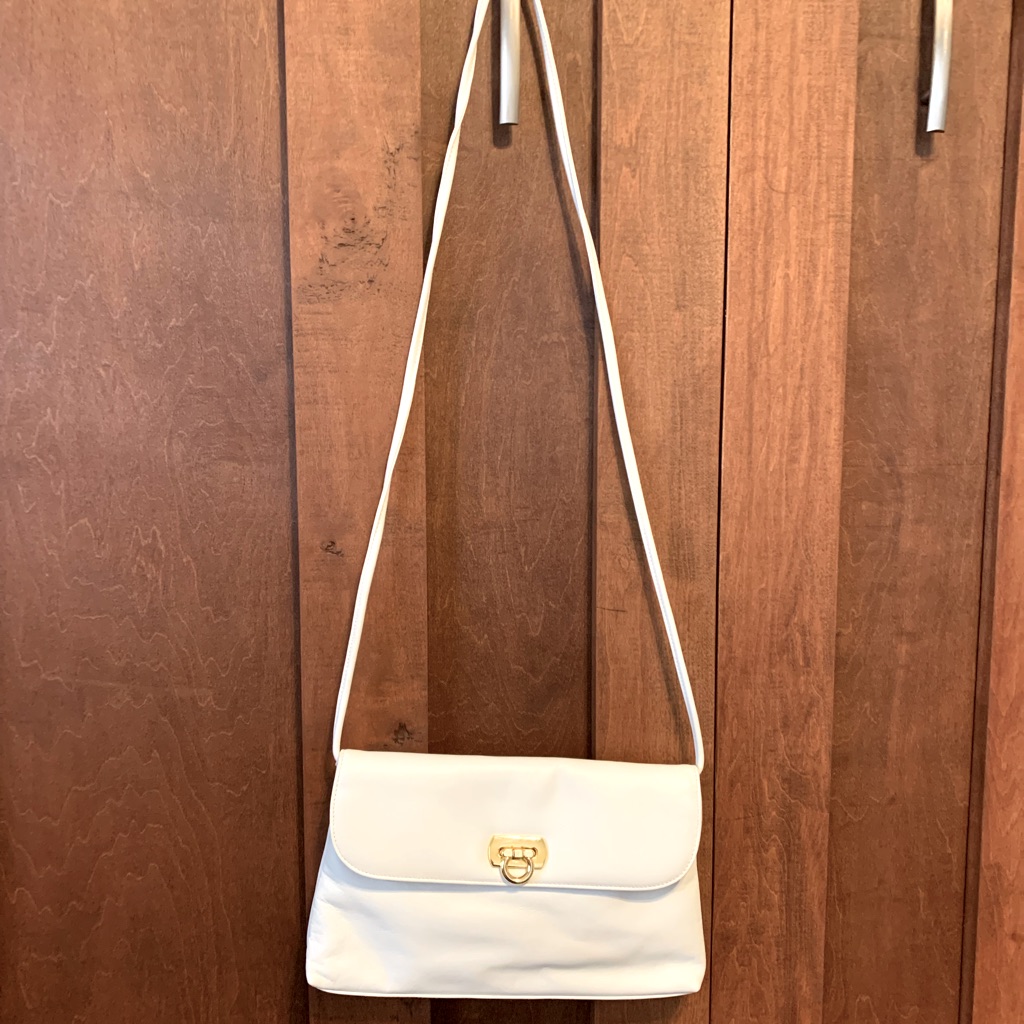 Bechemel White Handbag Purse Preowned Bechemel White Handbag Purse Preowned